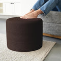 ZICOTO Beautiful Boucle Pouf Ottoman and Foot Rest - Elevate Your Living Room Decor with Lightweight Comfort and Charm - A Round Modern Foam Filled Foot Stool Perfect to Rest Your Feet